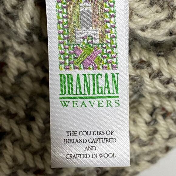 Branigan Weavers Womens Size Medium 100% Wool Vest Zip Up Irish Wool - Picture 8 of 10